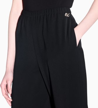 A|X Armani Exchange Pantalone in gabardine con taglio regolare nero