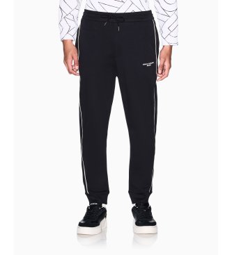 A|X Armani Exchange Black Interlock Pants