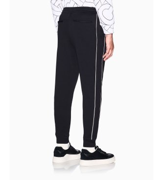 A|X Armani Exchange Black Interlock Pants