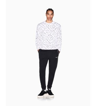 A|X Armani Exchange Black Interlock Pants