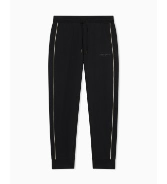 A|X Armani Exchange Black Interlock Pants