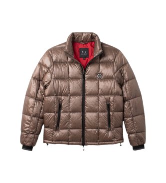 A|X Armani Exchange Kurtka pikowana br?zowa