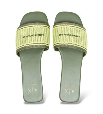 A|X Armani Exchange Renew green sandals