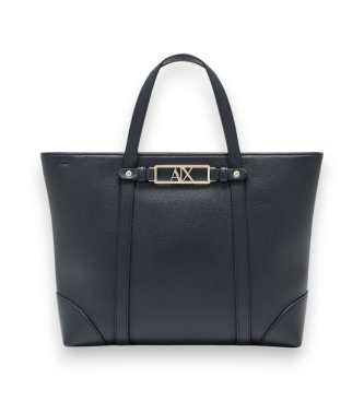 A|X Armani Exchange Črna nakupovalna torba