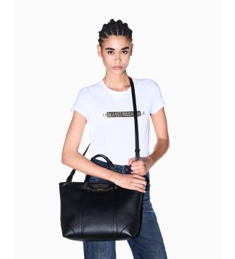 A|X Armani Exchange Črna nakupovalna torba