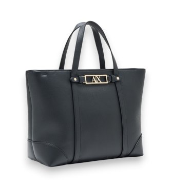 A|X Armani Exchange Črna nakupovalna torba