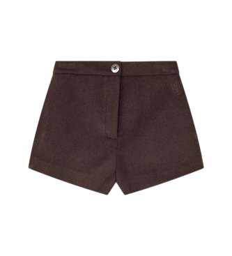 A|X Armani Exchange Brune høje crossover-shorts i habittråd
