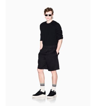 A|X Armani Exchange Shorts Lightweight Oxford nero