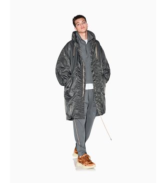 A|X Armani Exchange Felpa con mezza zip grigio verdastro