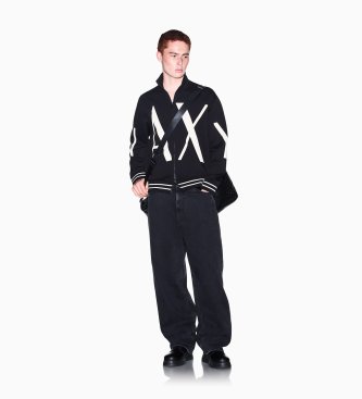 A|X Armani Exchange Sudadera corte regular negro