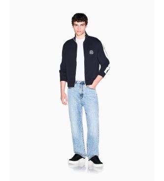 A|X Armani Exchange Sudadera Bonded marino