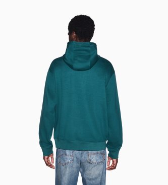 A|X Armani Exchange French terry green hoodie