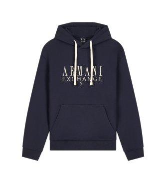 A|X Armani Exchange Navy French terry hoodie