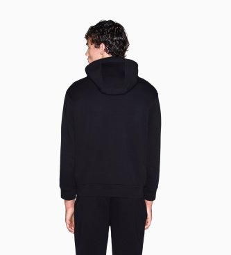 A|X Armani Exchange Black stretch cotton sweatshirt