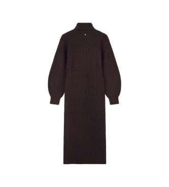 A|X Armani Exchange Vestito in maglia a coste marrone