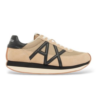 A|X Armani Exchange Royale beige lädersneakers
