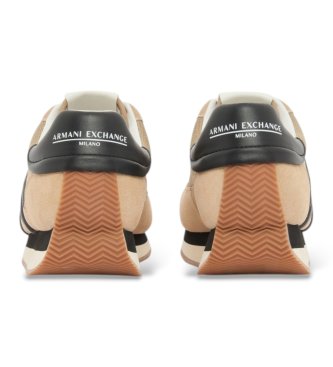 A|X Armani Exchange Royale beige lädersneakers