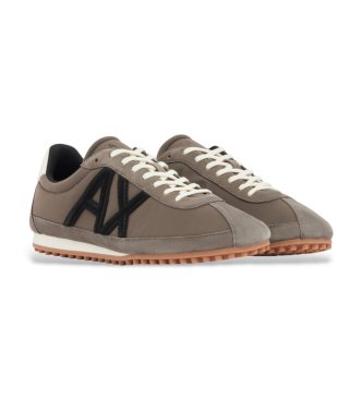 A|X Armani Exchange Fabric and suede sneakers with rubber sole