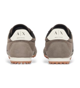 A|X Armani Exchange Fabric and suede sneakers with rubber sole