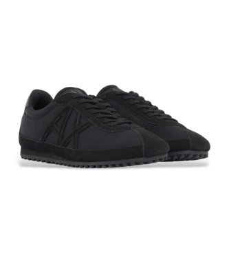 A|X Armani Exchange Fabric and suede sneakers with black rubber sole