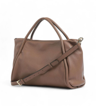 ABRO Brown Willow Shopper Bag