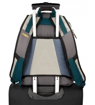 Adept Adept Camper sac  dos pour ordinateur 15,6 pouces adaptable au trolley -32x44x16cm- Vert