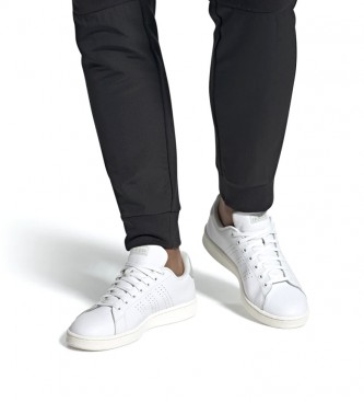 adidas Zapatillas de piel Advantage blanco, gris 