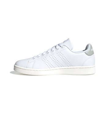 adidas Advantage Leather Shoes White, Gray 
