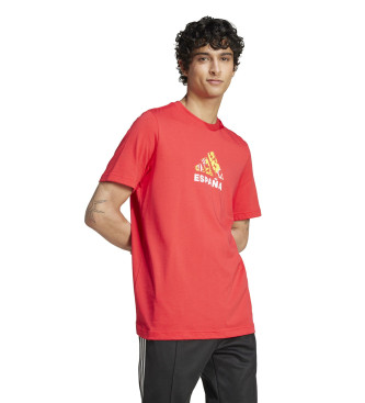 adidas T-shirt rossa tifoso della Spagna