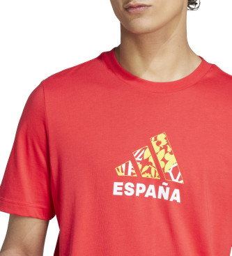 adidas T-shirt rossa tifoso della Spagna