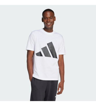 adidas Essential T-shirt med stor logotyp vit