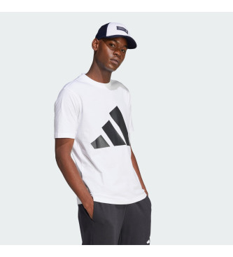 adidas Essential T-shirt med stor logotyp vit