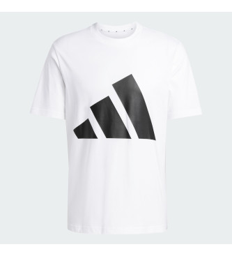 adidas Essential T-shirt med stor logotyp vit