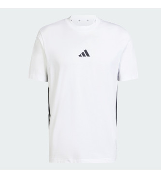 adidas T-shirt essenziale a righe bianche