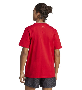 adidas Essential Singles Big Logo T-shirt red