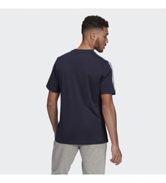adidas T-shirt 3 bandes Essentials bleu marine