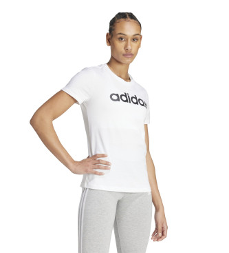 adidas T-shirt loungewear Essentials Slim Logo bianca