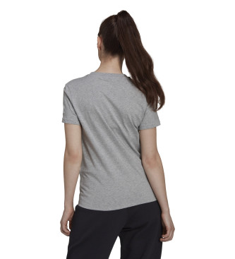 adidas T-shirt grigia con logo slim Essentials per l'abbigliamento da casa