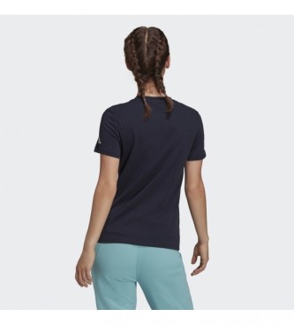 adidas T-shirt con logo blu navy Loungewear Essentials