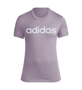 adidas T-shirt Loungewear Essentials Slim Logo lilla