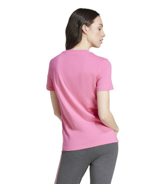 adidas Loungewear Essentials Schlankes Logo-T-Shirt rosa