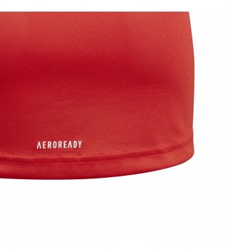 adidas T-shirtDesenhada para mudar o Grande Logotipo para vermelho