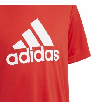 adidas T-shirtDesenhada para mudar o Grande Logotipo para vermelho
