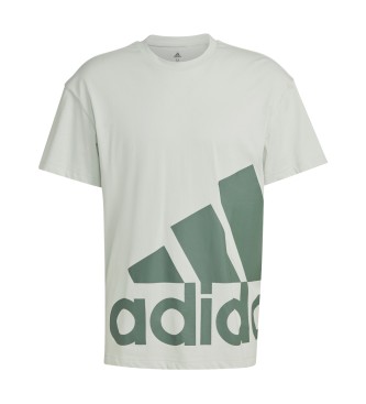 adidas T-shirt Essentials con logo gigante verde