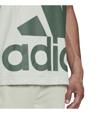 adidas T-shirt Essentials con logo gigante verde
