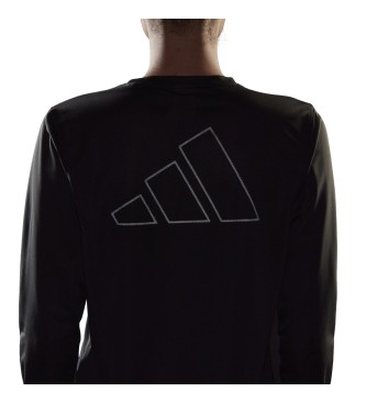 adidas T-shirt à manches longues Run Icons Running noir