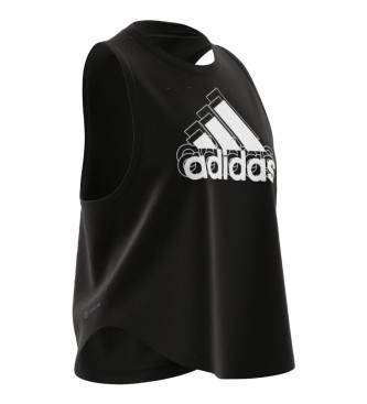 adidas Camiseta Aeroready Made for Training Logo Graphic Racerback negro 