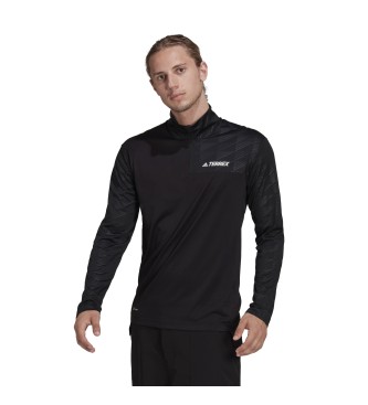 adidas T-shirt Terrex Multi Half-Zip noir