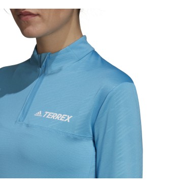 adidas Terrex Multi Half-Zip T-shirt blue