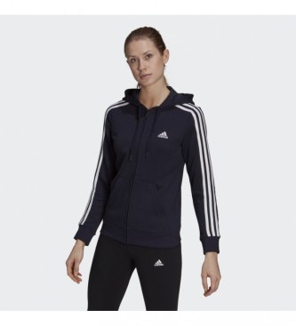 adidas Giacca Essentials French Terry 3 strisce nera
